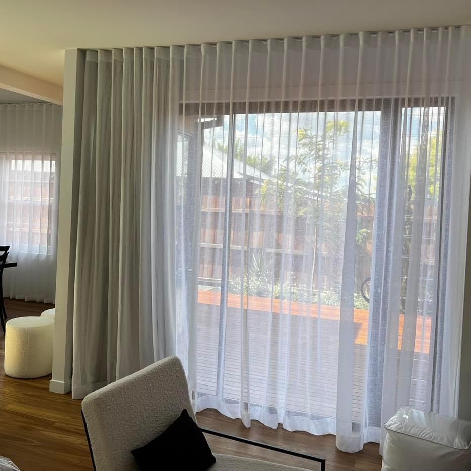 Double Track Curtains – Blinds by Design – Quality Window Treatments in ...