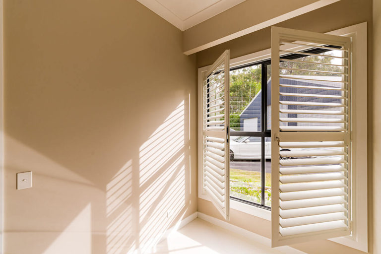 plantation shutters window