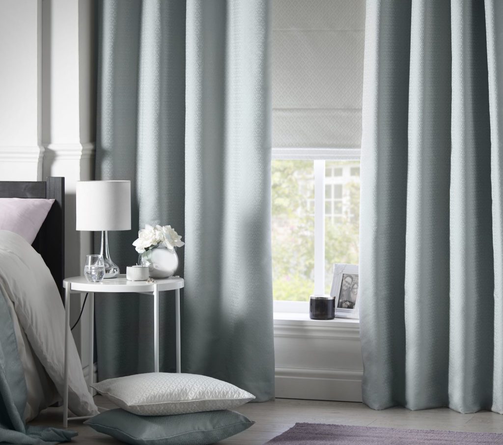 Luxury soft curtains, grey curtains, blockout curtains